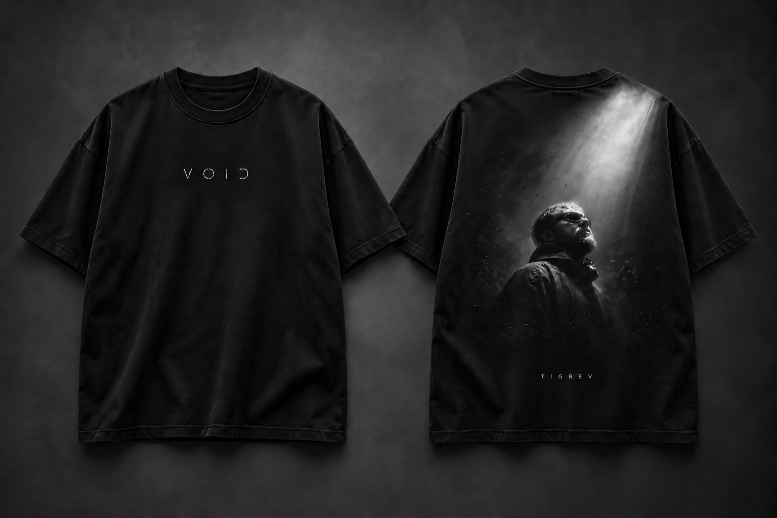 VOID TEE concept: front and back